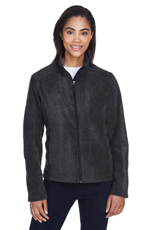 Core 365 Womens Journey Pill Resistant Fleece Full Zip Jacket - Heather Charcoal Grey