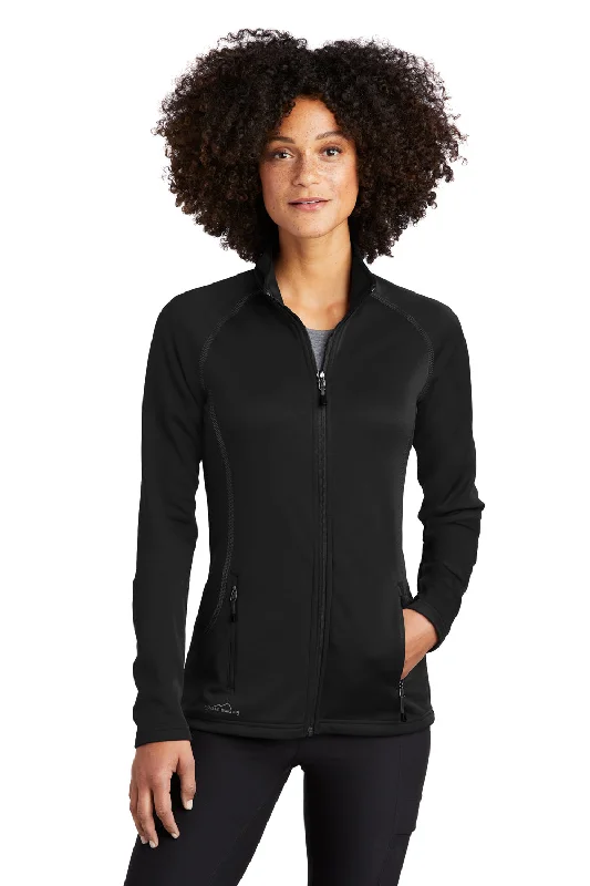 Eddie Bauer Womens Fleece Full Zip Jacket - Black