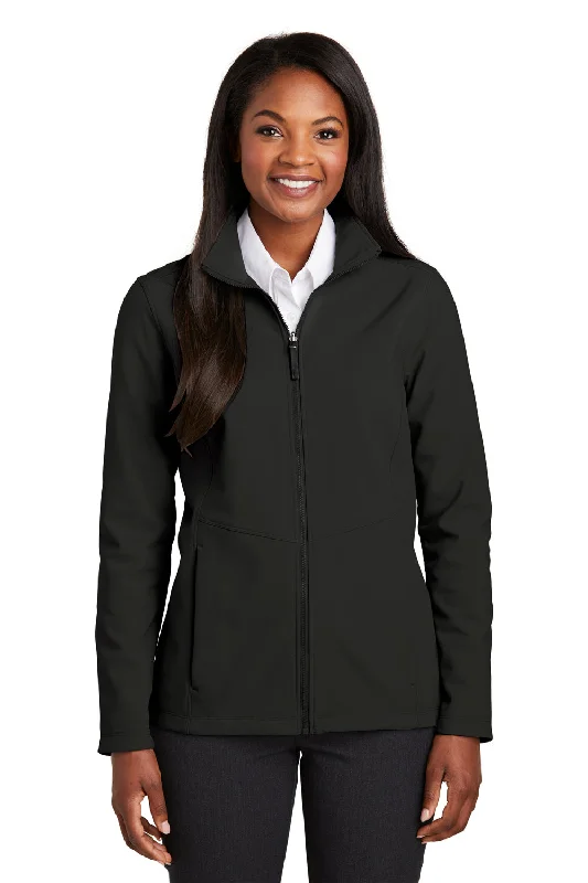 Port Authority Womens Collective Wind & Water Resistant Full Zip Jacket - Deep Black