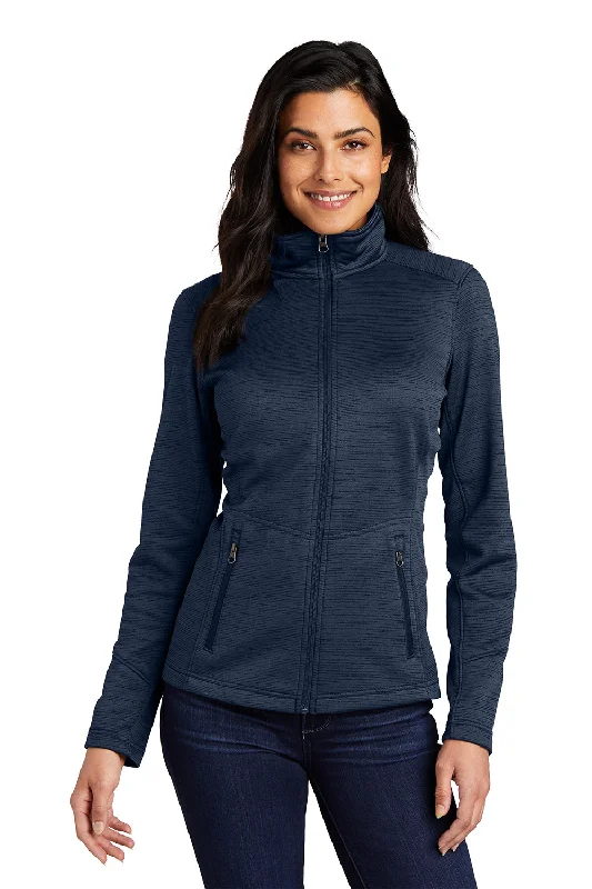 Port Authority Womens Full Zip Fleece Jacket - Navy Blue