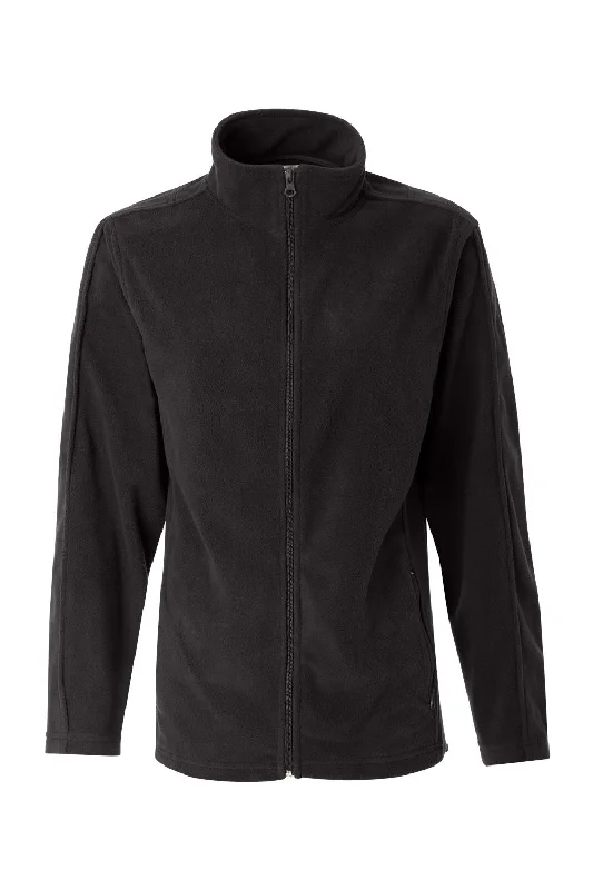 Sierra Pacific Womens Pill Resistant Microfleece Full Zip Jacket - Onyx Black - NEW