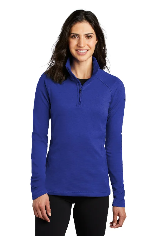 The North Face Womens Mountain Peaks Fleece 1/4 Zip Jacket - Blue - Closeout