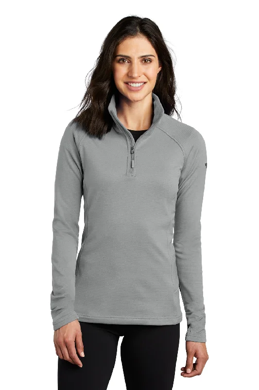 The North Face Womens Mountain Peaks Fleece 1/4 Zip Jacket - Mid Grey - Closeout