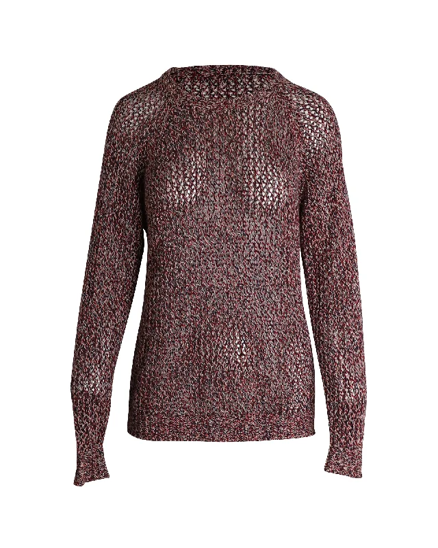 Isabel Marant Etoile Scoop Neck Sweater in Multicolor Cotton