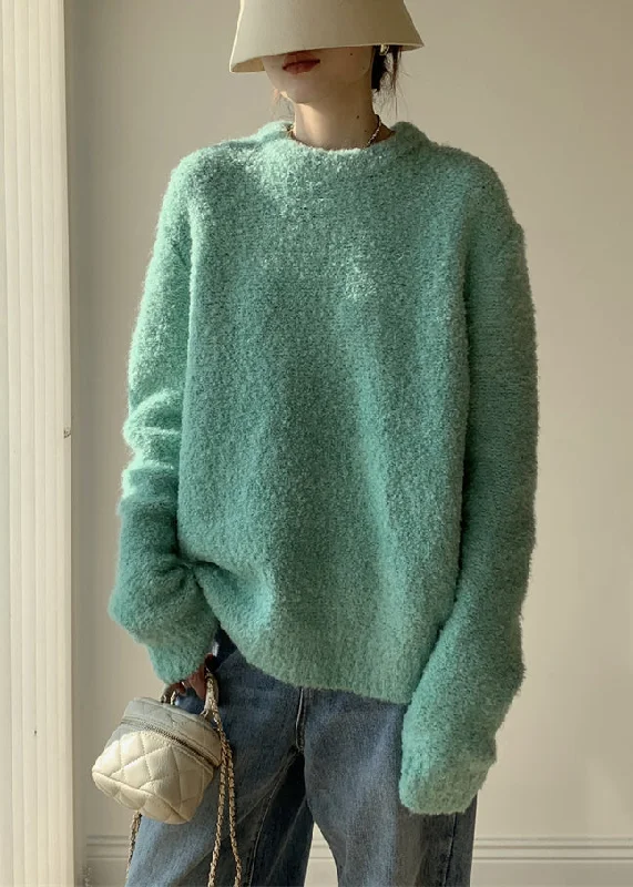 Lake Blue Cozy Thick Knit Sweater O-Neck Winter