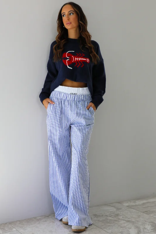 Lobster Sweater: Navy/Multi