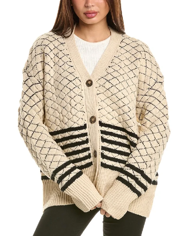 Maronie Diamond Stitch Cardigan