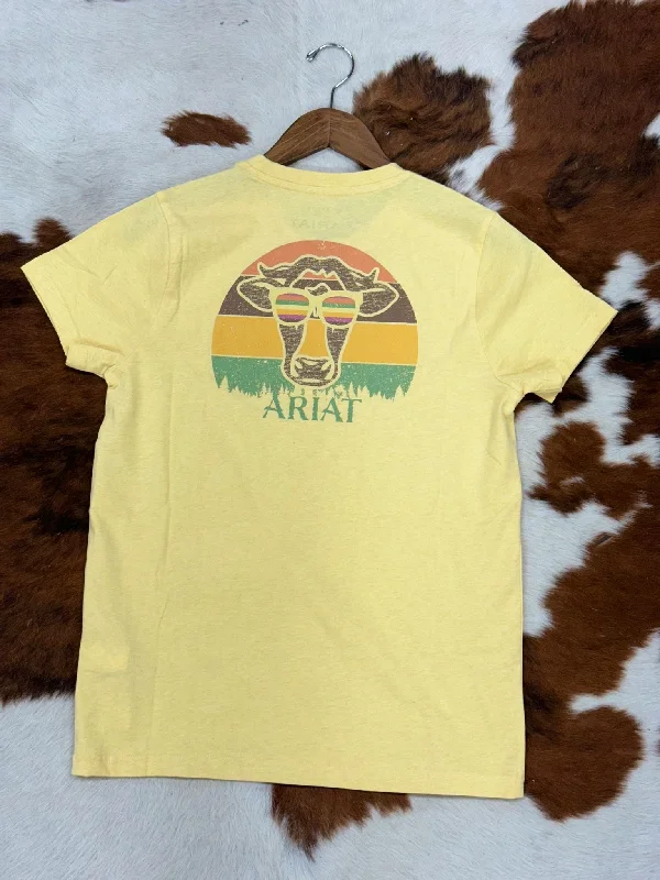 ARIAT WOMEN COW SUNSET JOJOBA SHORT SLEEVE TEE