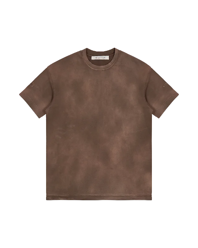 BROWN GARMENT DYE T-SHIRT