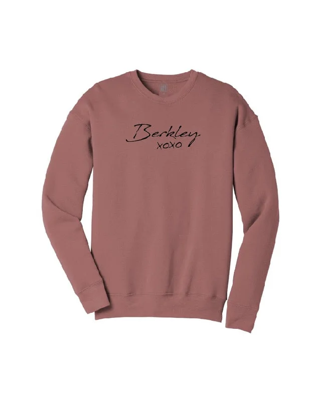 Ink Detroit Berkley XOXO Crewneck Sweatshirt - Mauve