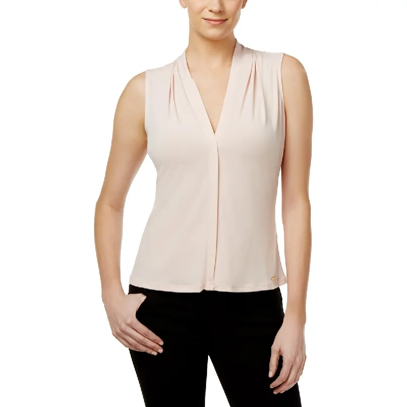 Calvin Klein Womens V-Neck Cami Blouse