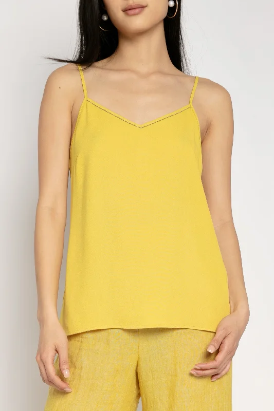 Silk Camisole in Golden Yellow