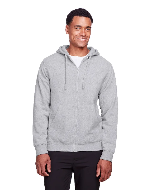 Team 365 TT95 Men's Zone HydroSport Heavyweight Full-Zip Hooded Sweatshirt