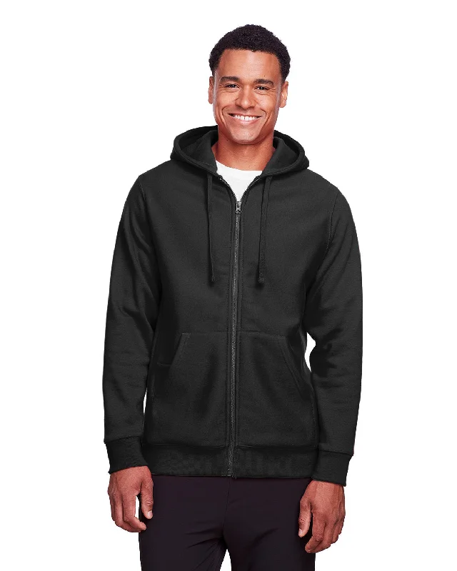 Team 365 TT95 Men's Zone HydroSport Heavyweight Full-Zip Hooded Sweatshirt