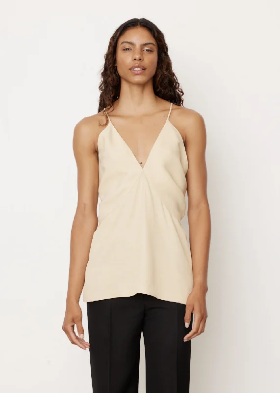 Draped Twill Cami Top