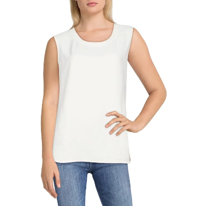 Anne Klein Womens Scoop Neck Camisole Shell