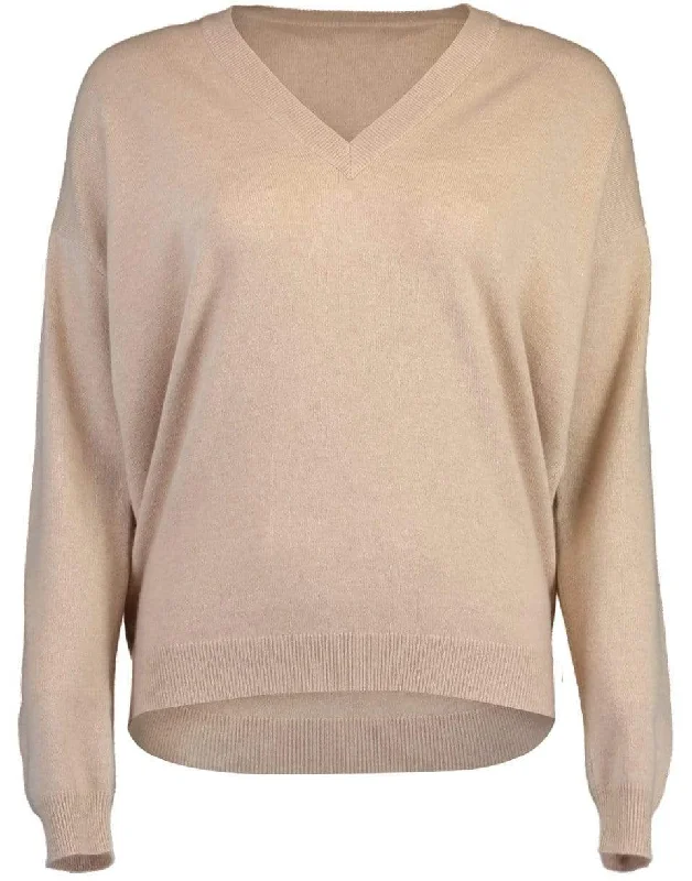 Cashmere D-Ring V-Neck Sweater