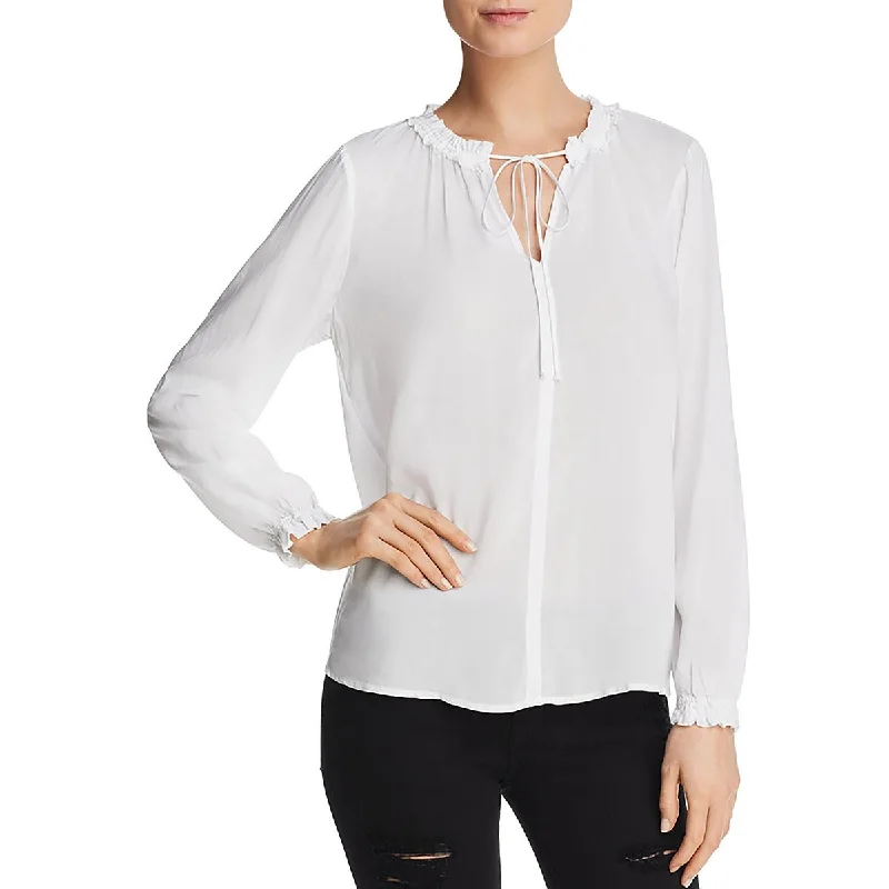 Womens V-Neck Long Sleeves Pullover Top