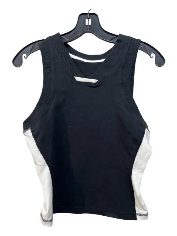 FP Movement Size S Black Cotton V Neck Sleeveless Top