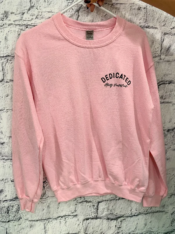 Dedicated Dog Mama Baby Pink Pullover