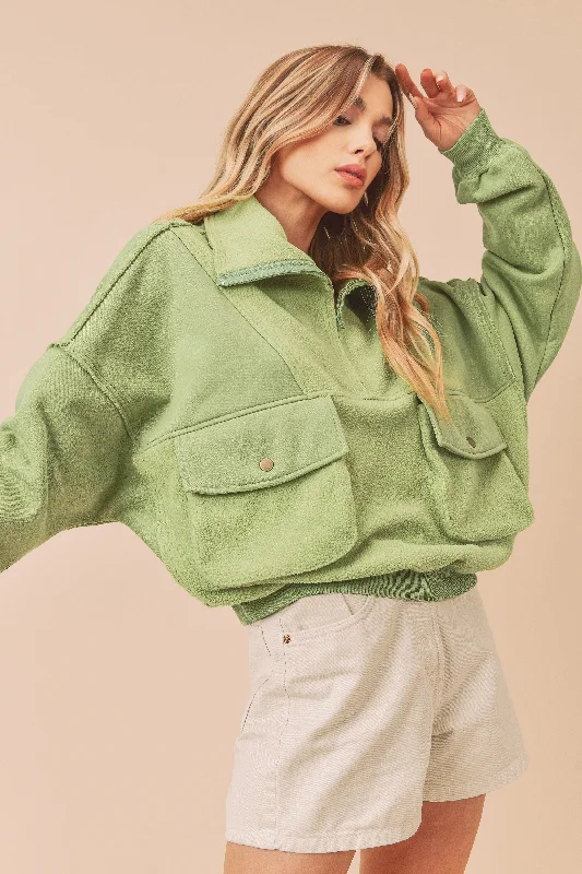 Green Tea Carter Pullover